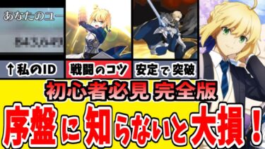 【FGO】完全版！初心者必見！損しない最初から知っておきたい効率的な進め方10選【ゆっくり実況】【Fate/Grand order】