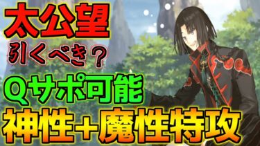 【FGO】ライダー最強 Qサポート＋神性特攻が強すぎる 太公望引くべき？性能解説【幕間の物語第20弾】