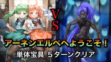 【ＦＧＯ】高難易度『アーネンエルベへようこそ！（ドラゴン島出張店）』百貌のハサン ５ターンクリア【踊るドラゴン・キャッスル！】