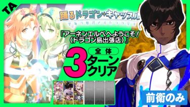 アルジュナ　3ターン｜高難易度「アーネンエルベへようこそ！(ドラゴン島出張店)」｜Arjuna 3turn 【FGO】【踊るドラゴン･キャッスル！～深海の姫君とふたつの宝玉～】