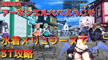 【FGO】高難易度「アーネンエルベへようこそ！」水着メリュジーヌ3T攻略【Fate/Grand order】