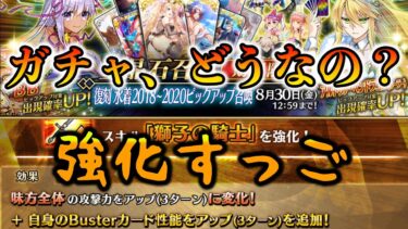 【FGO】水着復刻ガチャは今引くべき？や強化の話