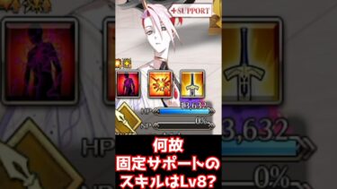 【#fgo】何故固定されてるサポーターのスキルレベルは10じゃなくて8固定なの？#shorts