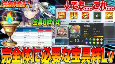 【FGO】完全体復活！アプデ後の完全体必要宝具Lvや絆Lvまとめ｜夢火の価値がヤバいし、これって…【令和最新版】