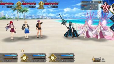 【FGO】高難易度 海の家『エハングウェン』モルガン 4ターン 前衛のみ BBプレゼンツ☆セレブサマー･エクスペリエンス！～逆襲のドバイ～