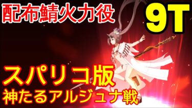 🔴【FGO】『高難易度』神たるアルジュナ戦 9T編成「スーパーリコレクションクエスト」『ロストベルト4リコレクションクエスト』【参考用】