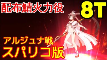 🔴【FGO】『高難易度』アルジュナ戦 8T編成「スーパーリコレクションクエスト」『ロストベルト4リコレクションクエスト』【参考用】