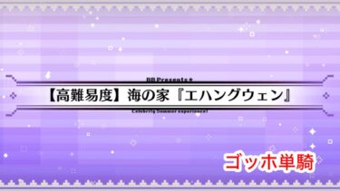 高難易度「海の家『エハングウェン』」ゴッホ単騎　礼装無し【FGO】