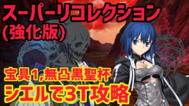 【FGO】宝具1シエルでスーパーも！？シエルで3T攻略 リンボ&アルジュナオルタ戦 第19節 進行度1 スーパーリコレクションクエスト【創世滅亡輪廻ユガクシェートラ】