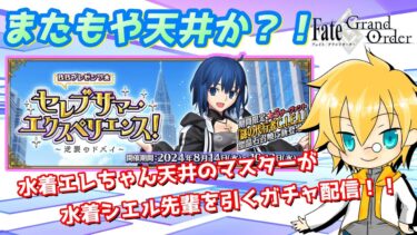 【FGO】水着エレちゃんに引き続いて天井となるのか？！天井と戦うマスターが引くシエル先輩ガチャ配信！【謎の代行者C.I.E.L】【水着徐福】【水着ニキチッチ】【生放送】