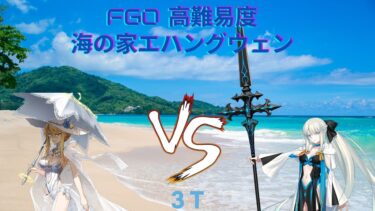 【fate/grand order】 高難易度 海の家エハングウェン 3t