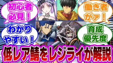 【FGO】初心者必見！低レアを解説するレジライが有能すぎるに対するマスターたちの反応集【Fate】