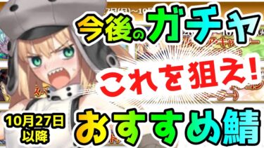 【FGO】今後のガチャはコレを狙うべき！10月27日以降のおすすめサーヴァント紹介！【ゆっくり】