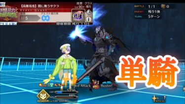 【FGO】高難易度「闇に舞うサクラ」を山の翁単騎で攻略【妖精双六虫籠遊戯】