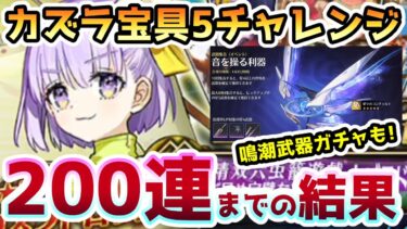 【FGO】カズラ宝具5チャレンジで200連まで引いてみた結果と鳴潮武器ガチャ駆け込みの結果！【ゆっくり】