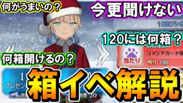 実際何がおいしいの？120作るにはどれぐらい必要？今更聞けない箱イベ解説！【FGO】【Fate:GrandOrder】