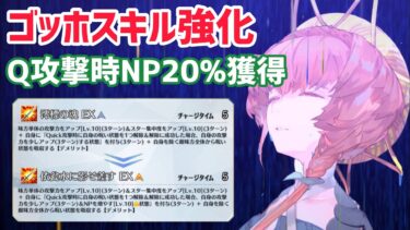 【FGO】ゴッホにスキル強化！Q攻撃時呪い解除でNP20%獲得！火力を出しつつ宝具連射可能に！