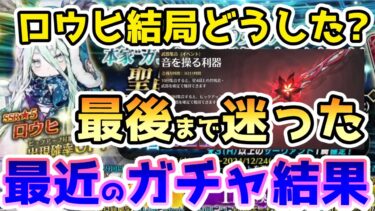 【FGO】ファンタズムーンきたけど結局ロウヒはどうした！？動画にできなかった最近のガチャ結果【鳴潮】【ゆっくり】