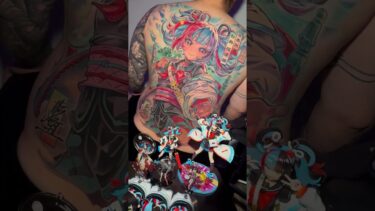 清少纳言と日本三景松島福浦桥 #fgo  #清少納言 #なぎこさん #tattoo  #otattoo #タトゥー #ヲタトゥー #いんくら #INVASIONCLUB