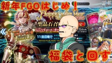 【FGO】新年FGOはじめ！ 福袋ガチャとリチャードI世をカルデア職員（偽）が回しながら雑談