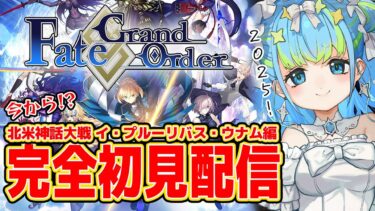 【Fate/Grand Order】FGO完全初見配信 北米神話大戦 イ・プルーリバス・ウナム編 1/9 20:00~ #ほーいかなめです #ジオテクノロジーズ #vtuber