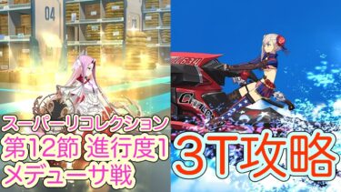 【FGO】水着武蔵ちゃんで高難易度を３ターン攻略したヤツ【［Ordeal Call 1］スーパーリコレクション】【第12節 進行度1 メデューサ戦 】