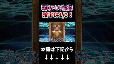 【FGO】お正月FGO福袋2連発！！確率は1/3だったのに…….#shorts