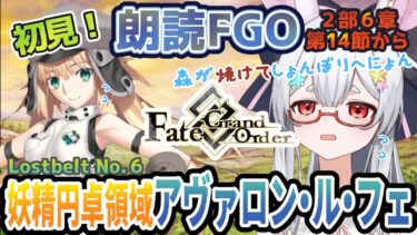 【FGO】Fate/Grand Order初見！二部６章【妖精円卓領域 アヴァロン・ル・フェ 】第14節から！森が焼けて悲しいうさぎ様じゃ【新人Vtuber/＃ネチェトア】