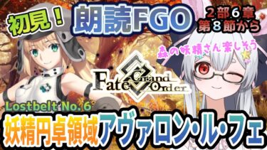 【FGO】Fate/Grand Order初見！二部6章【妖精円卓領域 アヴァロン・ル・フェ 】第８節から！オベロンさんめっちゃサポート忙しそうよの？ 【新人Vtuber/＃ネチェトア】