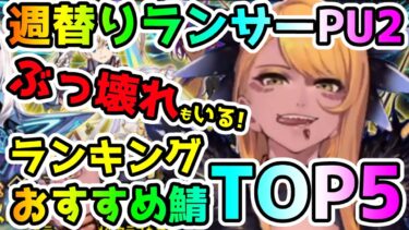 【FGO】ぶっ壊れランサーがいる！週替りランサーPU2ガチャおすすめ鯖ランキングTOP5！【ゆっくり】