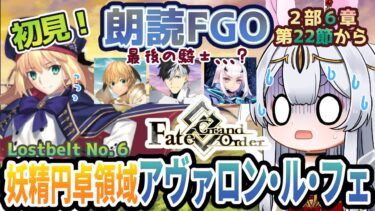 【FGO】Fate/Grand Order初見！二部６章【妖精円卓領域 アヴァロン・ル・フェ 】第22節から！最後？騎士様のお話…！？進むほど目がしんでくうさぎさま【新人Vtuber/＃ネチェトア】