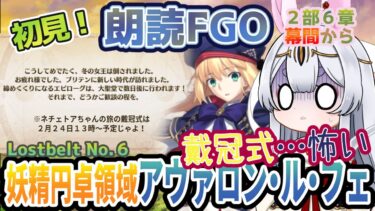 【FGO】Fate/Grand Order初見！二部６章【妖精円卓領域 アヴァロン・ル・フェ 】幕間から！～戴冠式～…血染めの冠おひとつどうぞが…ついにくる…？【新人Vtuber/＃ネチェトア】