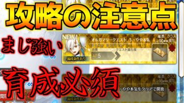 【FGO】全体宝具が超大事＋ 黒聖杯＆最強サーヴァントは後衛に置いてぶっ飛ばせ！解説動画【オルガマリークエスト3】