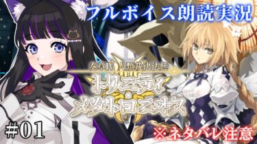 【 FGO 】#01 プロローグ〜『奏章Ⅳ 人類裁決法廷 トリニティ･メタトロニオス』メインストーリー朗読しながら攻略♡ Fate/Grand Order【 #猫ヶ谷なすび / #Vtuber 】