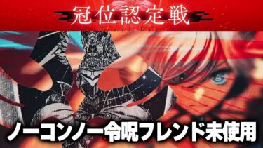 【FGO】セイバー冠位認定戦　ノーコンノー令呪フレンド未使用