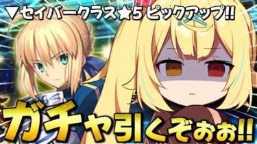 【FGO】地獄の全力ガチャ！セイバークラスの全サーヴァントをピックアップ…？？【星川サラ/にじさんじ】